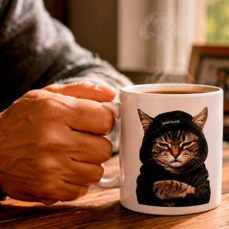 Taza De Café Not Today, Human – Funny Grumpy Cat
