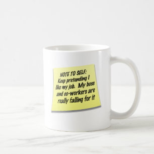 Taza De Café Nota al uno mismo