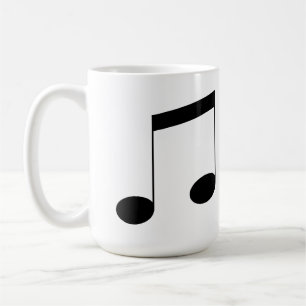 Taza De Café Nota del haz de música,