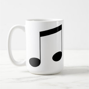 Taza De Café Nota del haz de música,