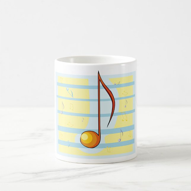 Taza De Café Nota Musical Abstracta Pastel Partitura (Subido por el creador)