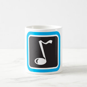 Taza De Café Nota musical negrita Símbolo musical Minimalista