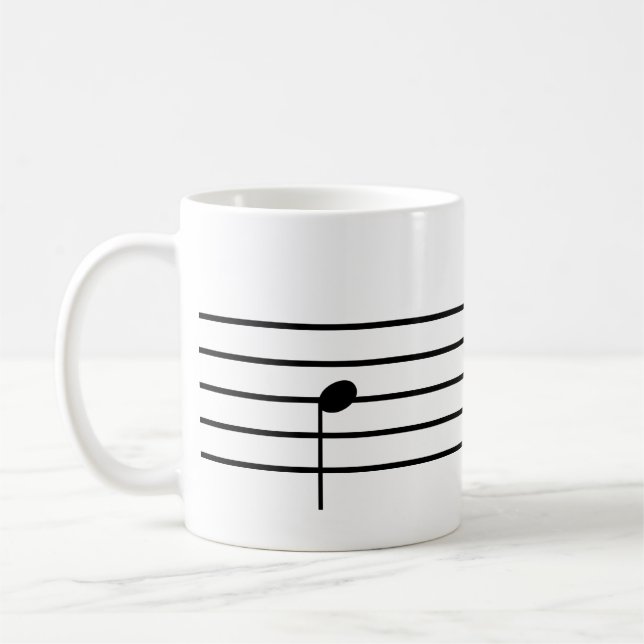 Taza De Café Nota musical Tea Mug (Izquierda)