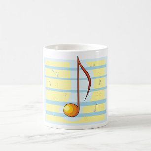 Taza De Café Nota Musical Única