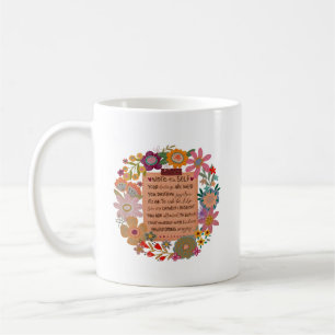 Taza De Café Nota para afirmaciones autoflorales