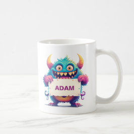 Taza De Café Notable Monstruo Funny de Rótulo