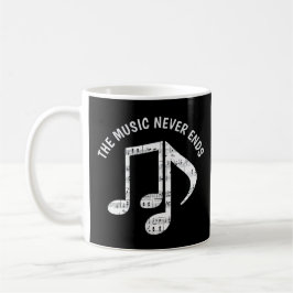 Taza De Café Notas de la música negra