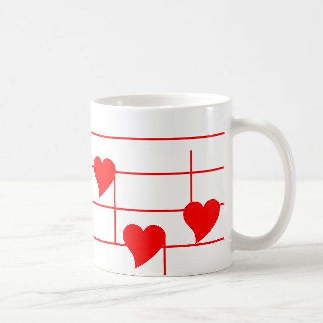 Taza De Café Notas de Love'n (Derecha)