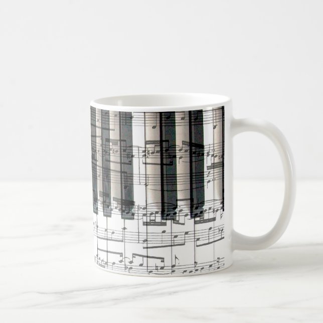 Taza De Café notas de música de piano (Derecha)