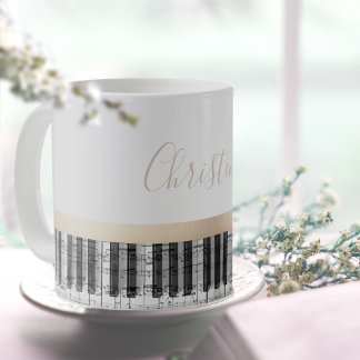 Taza De Café notas de música de piano