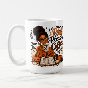 Taza De Café Notas de Música Espeluznantes Profesor de Banda Am