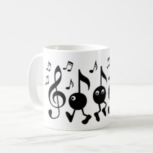 Taza De Café Notas de música personalizado
