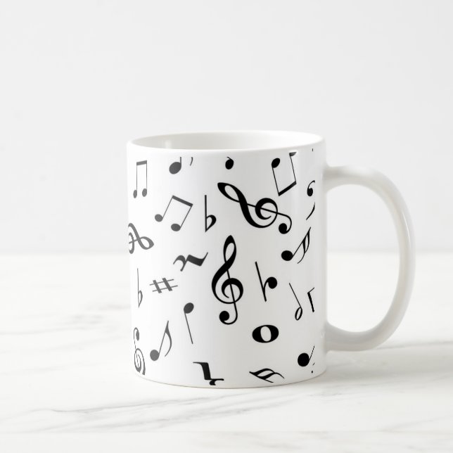 Taza De Café notas musicales (Derecha)
