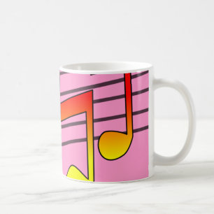 Taza De Café Notas Musicales