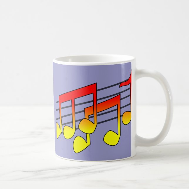 Taza De Café Notas Musicales (Derecha)