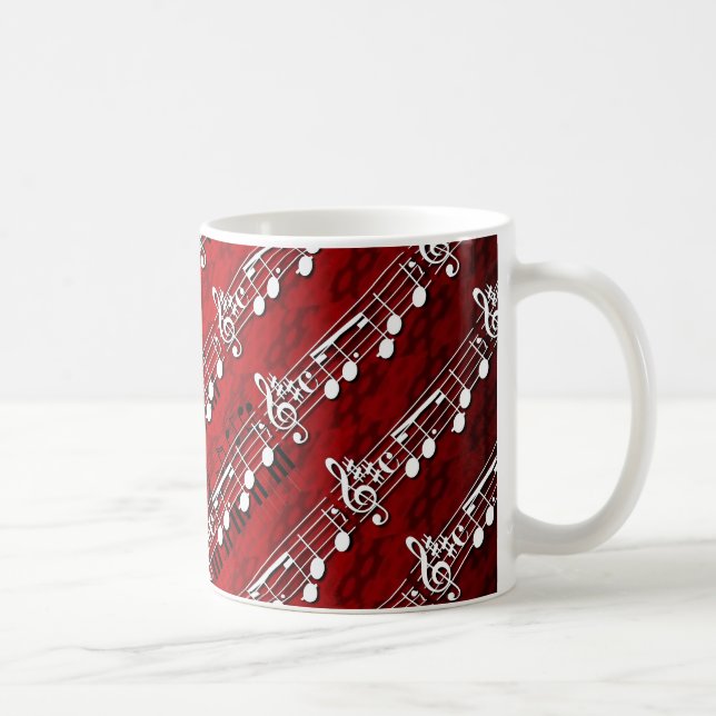 Taza De Café Notas musicales (Derecha)