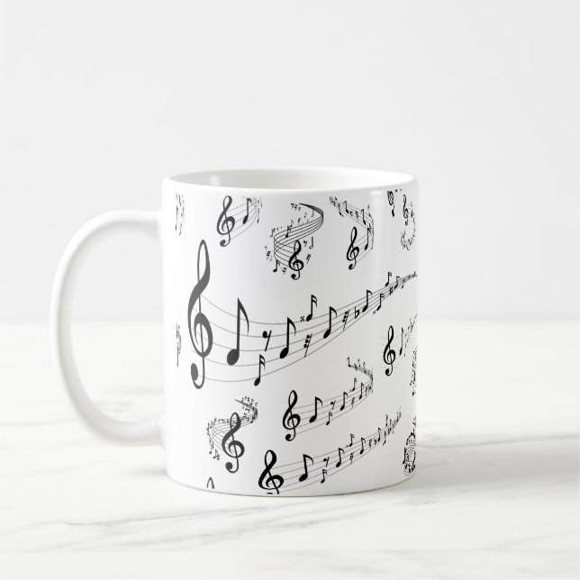 Taza De Café Notas musicales (Izquierda)