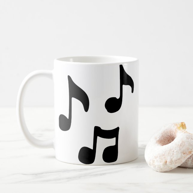 Taza De Café Notas musicales (Con donut)