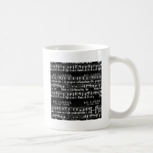 Taza De Café notas musicales gruesas