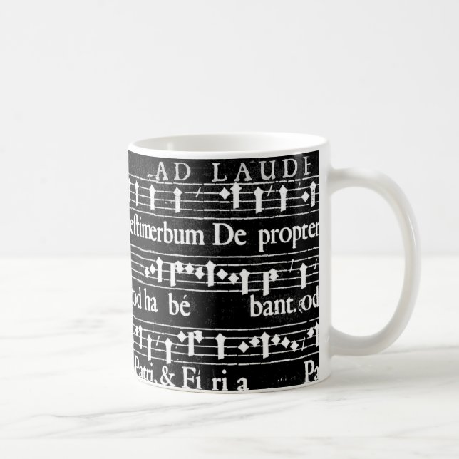 Taza De Café notas musicales gruesas (Derecha)