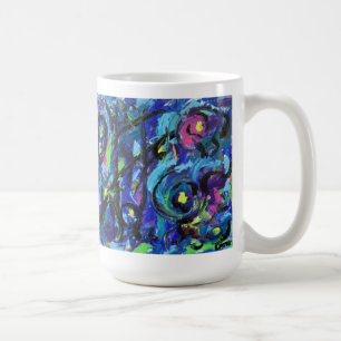 Taza De Café Notas musicales Resumen de Art Painting Mug