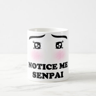 Taza De Café Nóteme chica de ruborización Kawaii Manga del