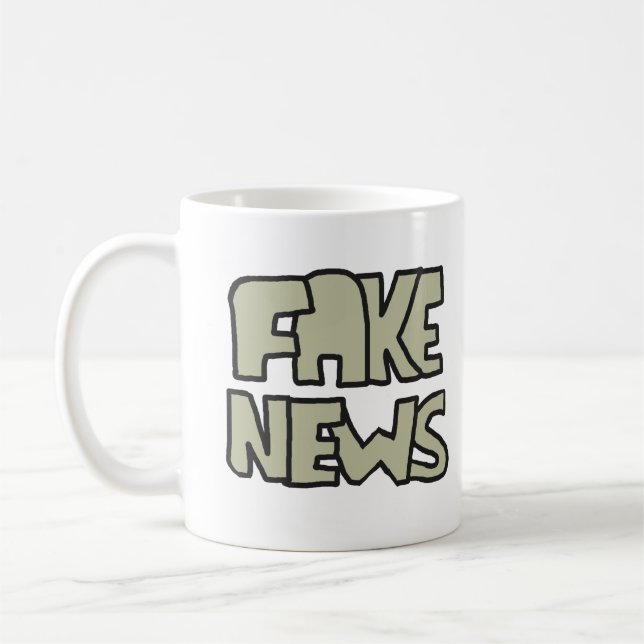 Taza De Café Noticias falsas (Izquierda)