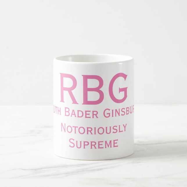 Taza De Café Notoriamente supremo RBG Mug (Centro)