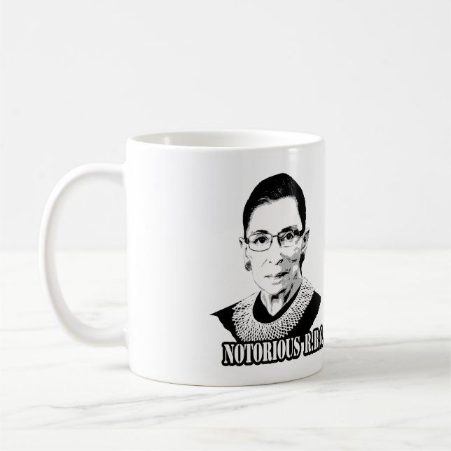 Taza De Café Notorio R.B.G. - Ruth Bader Ginsburg (Izquierda)