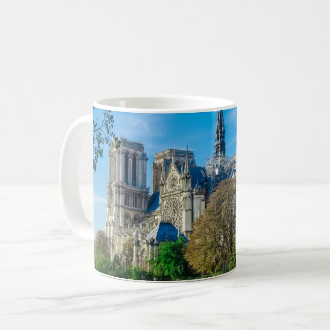 Taza De Café Notre Dame de París en Francia (Anverso izquierdo)
