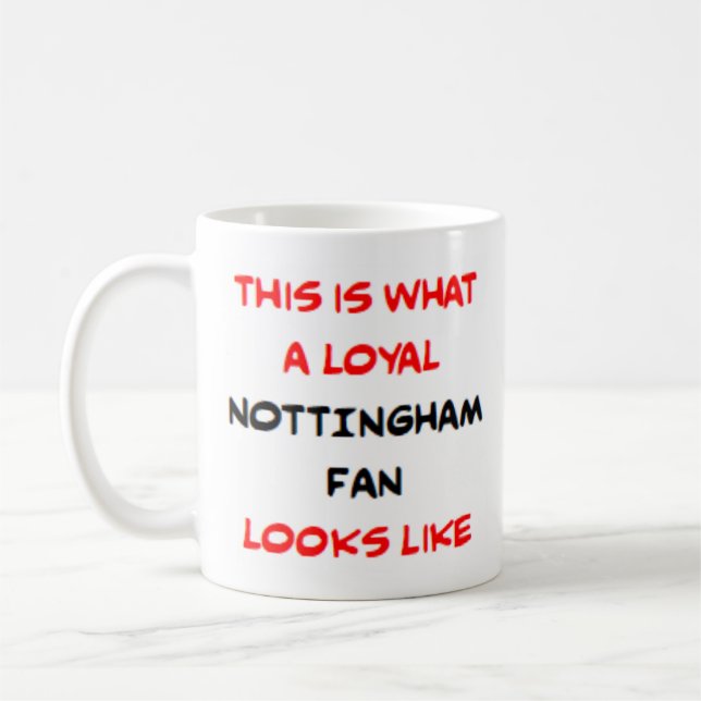 Taza De Café nottingham fan, loyal (Izquierda)