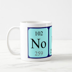 Taza De Café Noud nombre de tabla periódica mug