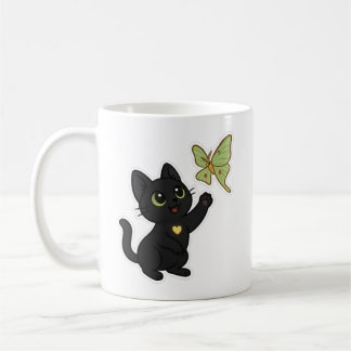 Taza De Café NovaCatAdventures and Lunar Moth Frolics v2 mug