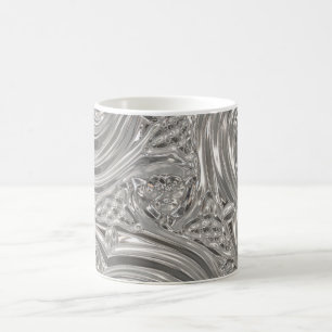 Taza De Café Noveau victoriano plateado