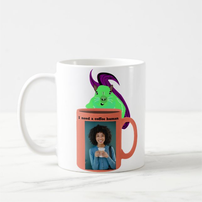 Taza De Café Novedad Café Mug con ardilla (Izquierda)