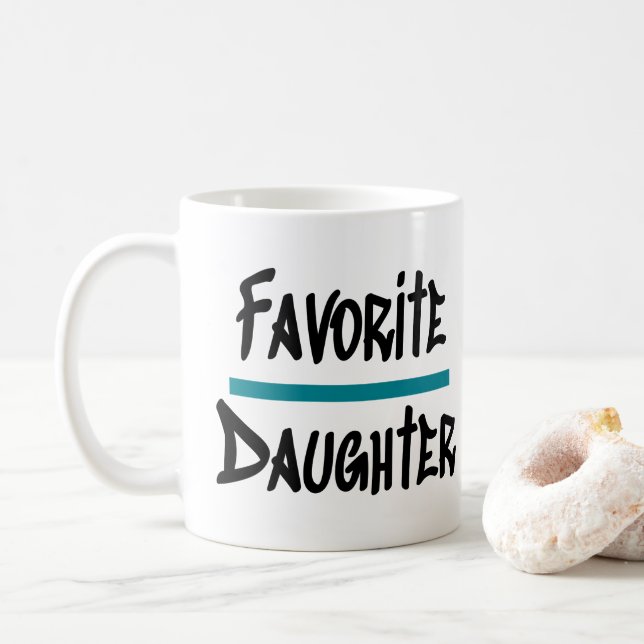 Taza De Café Novedad divertida de hija favorita (Con donut)