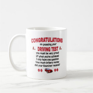 Taza De Café Novedad divertida de pruebas de conducción