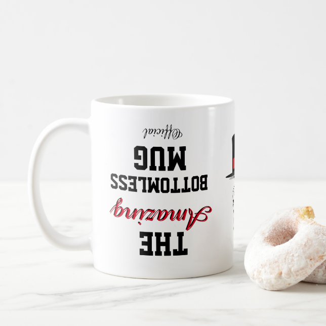 Taza De Café Novedad divertida para la CÓDIGA OFICIAL INCREÍBLE (Con donut)