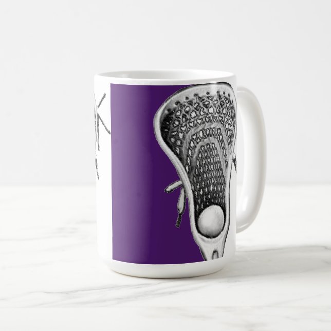 Taza De Café Novedad Lacrosse Regalo Café Mug (Anverso derecho)