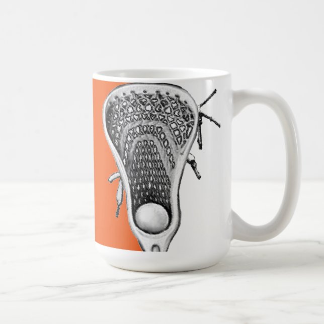 Taza De Café Novedad Lacrosse Regalo Café Mug (Derecha)