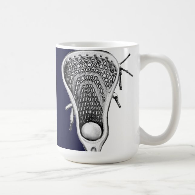 Taza De Café Novedad Lacrosse Regalo Café Mug (Derecha)