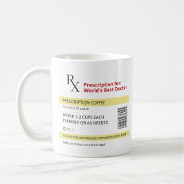 Taza De Café Novedad Médica de prescripción de RX