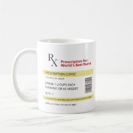 Taza De Café Novedad RX Coffee Mug - Gracioso café con receta