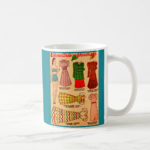 Taza De Café Novedades de los años 1930: muñecas de papel Jane 
