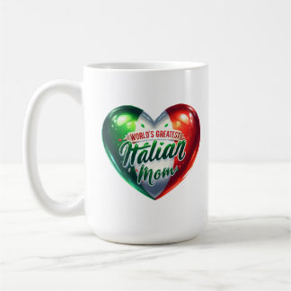Taza De Café Novela de la mejor mamá italiana del mundo
