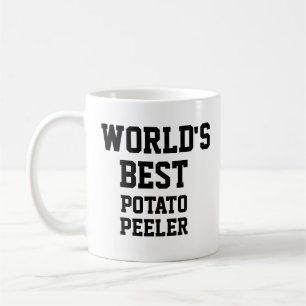 Taza De Café Novela divertida PELADOR DE PATATAS MEJOR DEL MUND