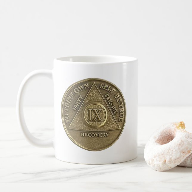 Taza De Café Noveno año de la moneda de 2009 (Con donut)