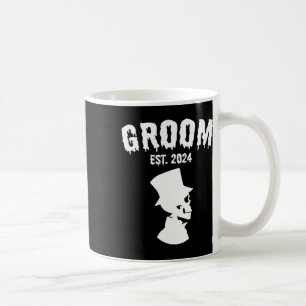 Taza De Café Novia 2024 Parejas de Skeleton Pareja Boda Hallo