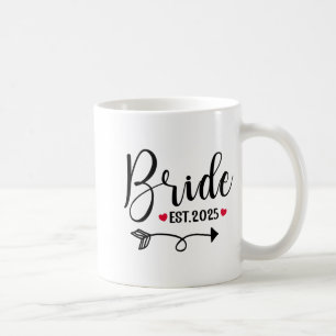 Taza De Café Novia 2025 Boda Coincidente Sra Est 2025 Casada