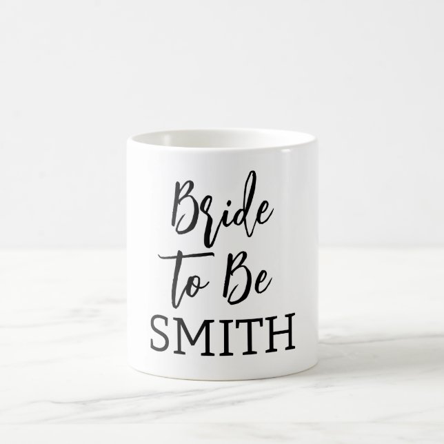 Taza De Café Novia a ser - regalo de boda personalizado (Centro)
